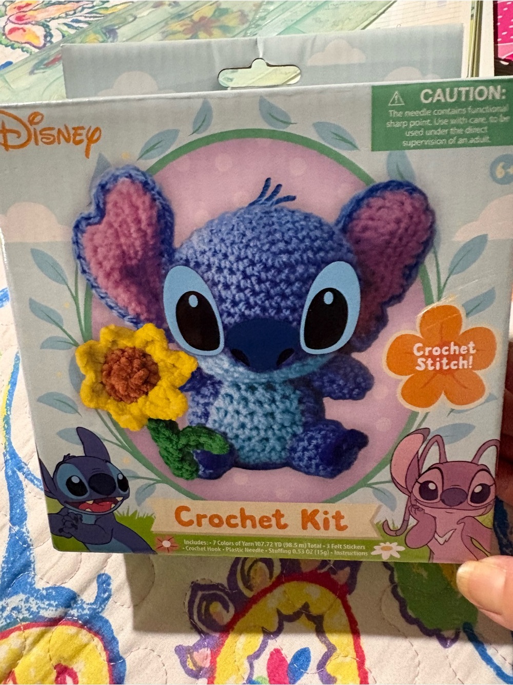 Disney Blue and Pink Stitch Crochet Kit